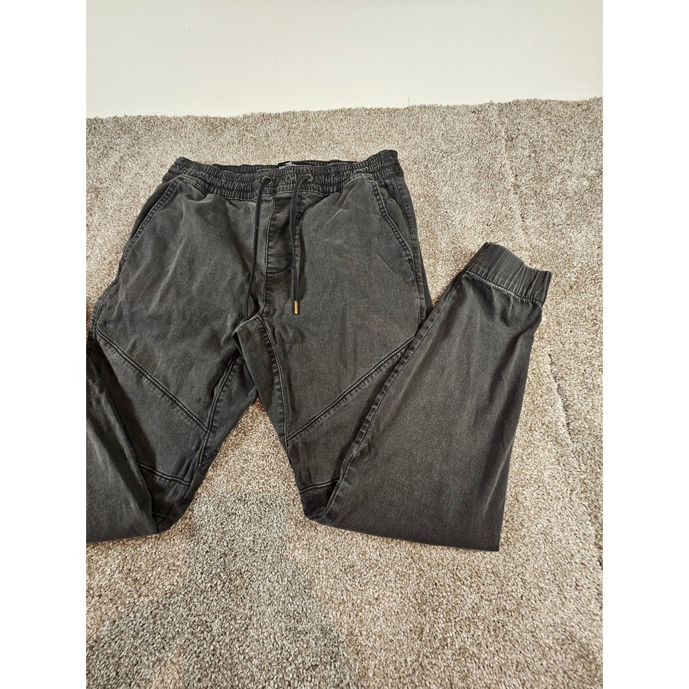 Hollister Advanced Stretch Skinny Jogger Mens Medium Washed Black Gray Pants - Picture 11 of 16